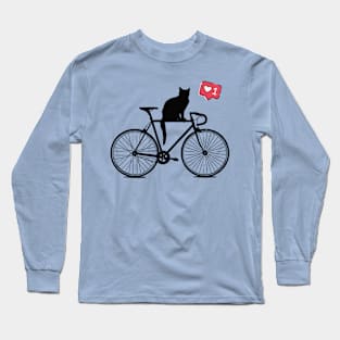 Cat on bike Long Sleeve T-Shirt